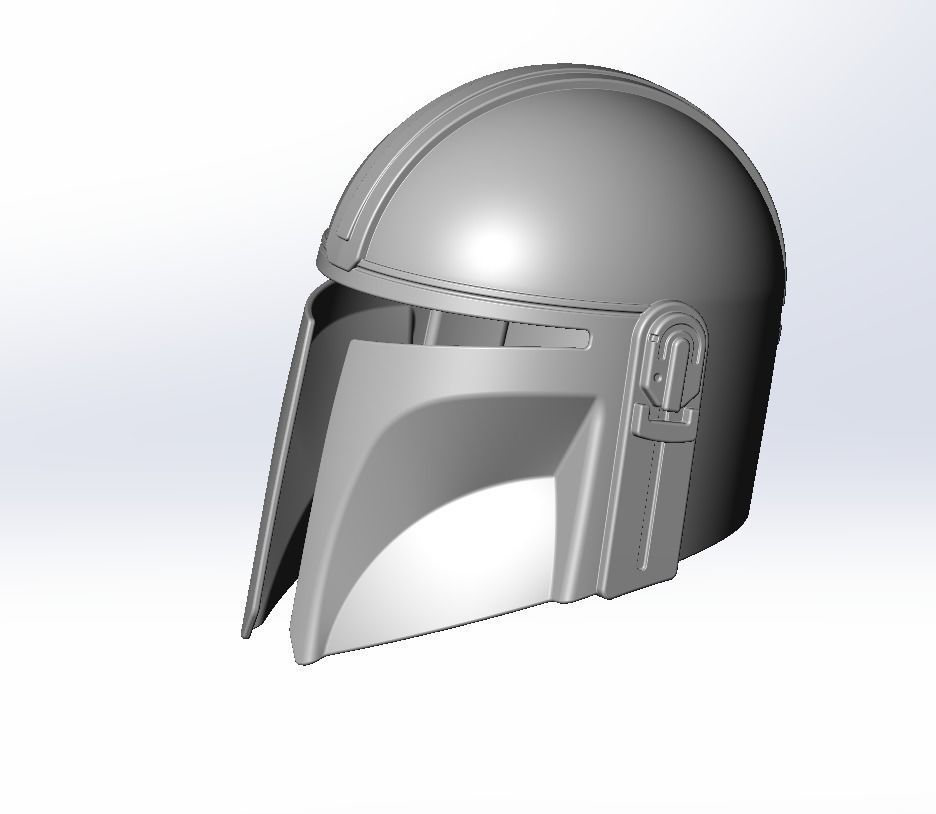 Star Wars Mandalorian Helmet Printable Model 3D print model_142