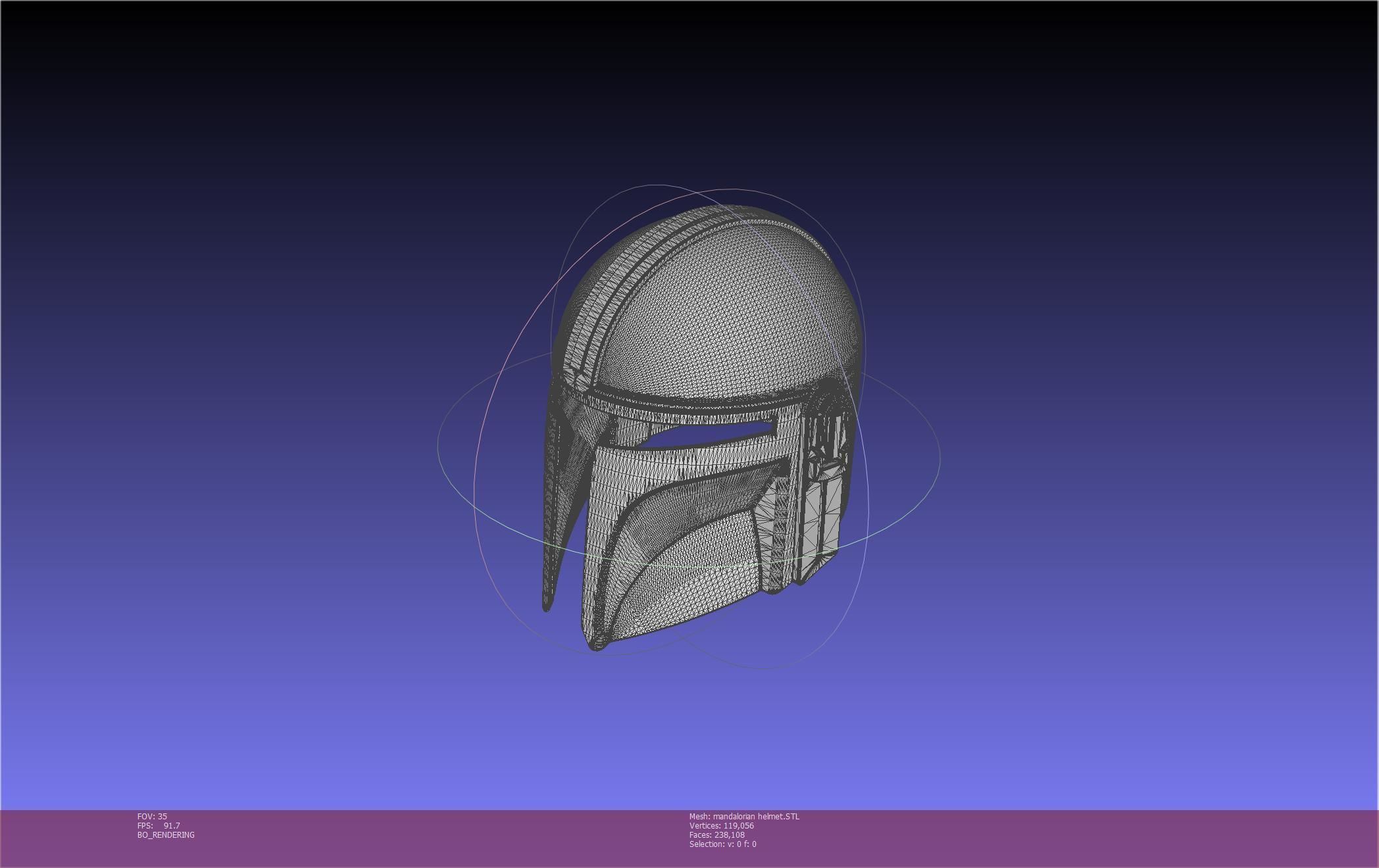 Star Wars Mandalorian Helmet Printable Model 3D print model_134