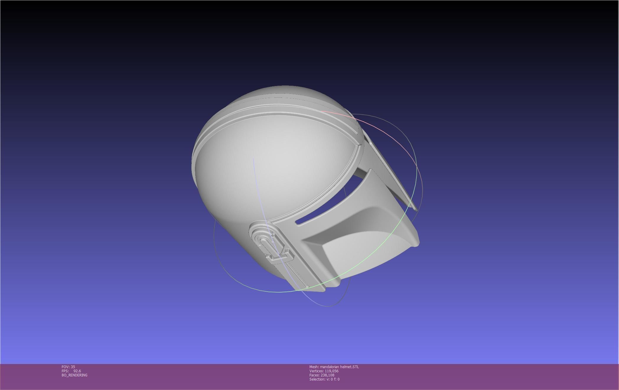 Star Wars Mandalorian Helmet Printable Model 3D print model_105