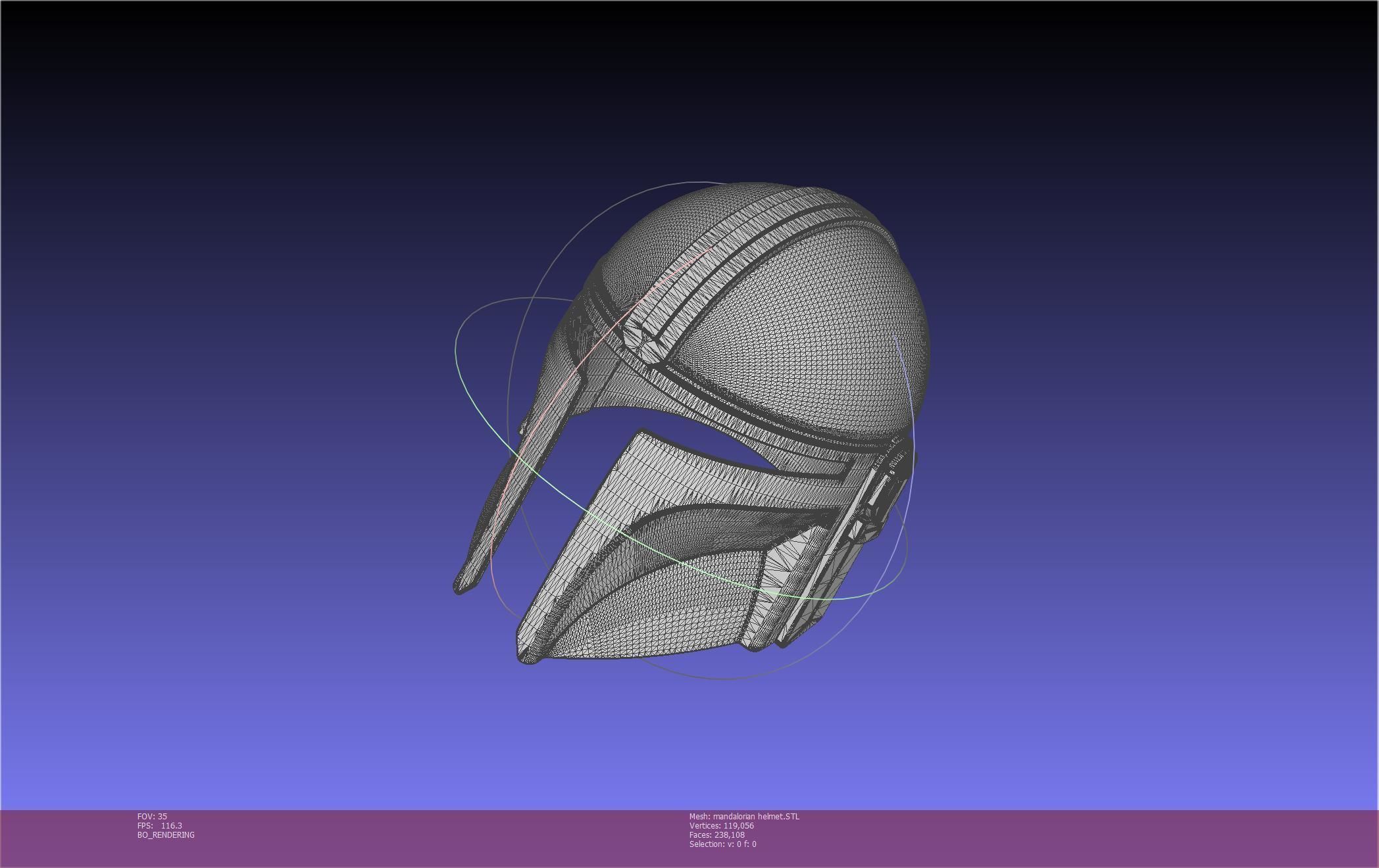 Star Wars Mandalorian Helmet Printable Model 3D print model_12
