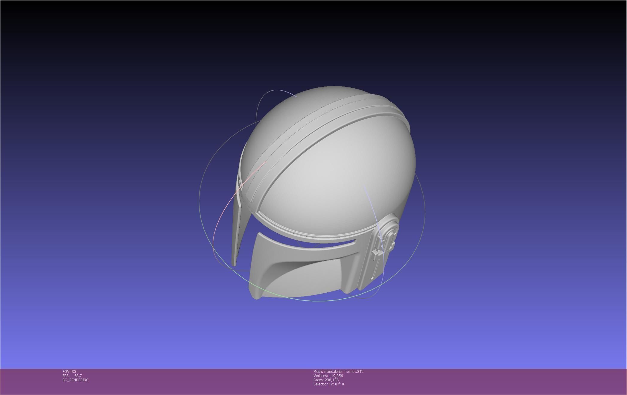 Star Wars Mandalorian Helmet Printable Model 3D print model_121