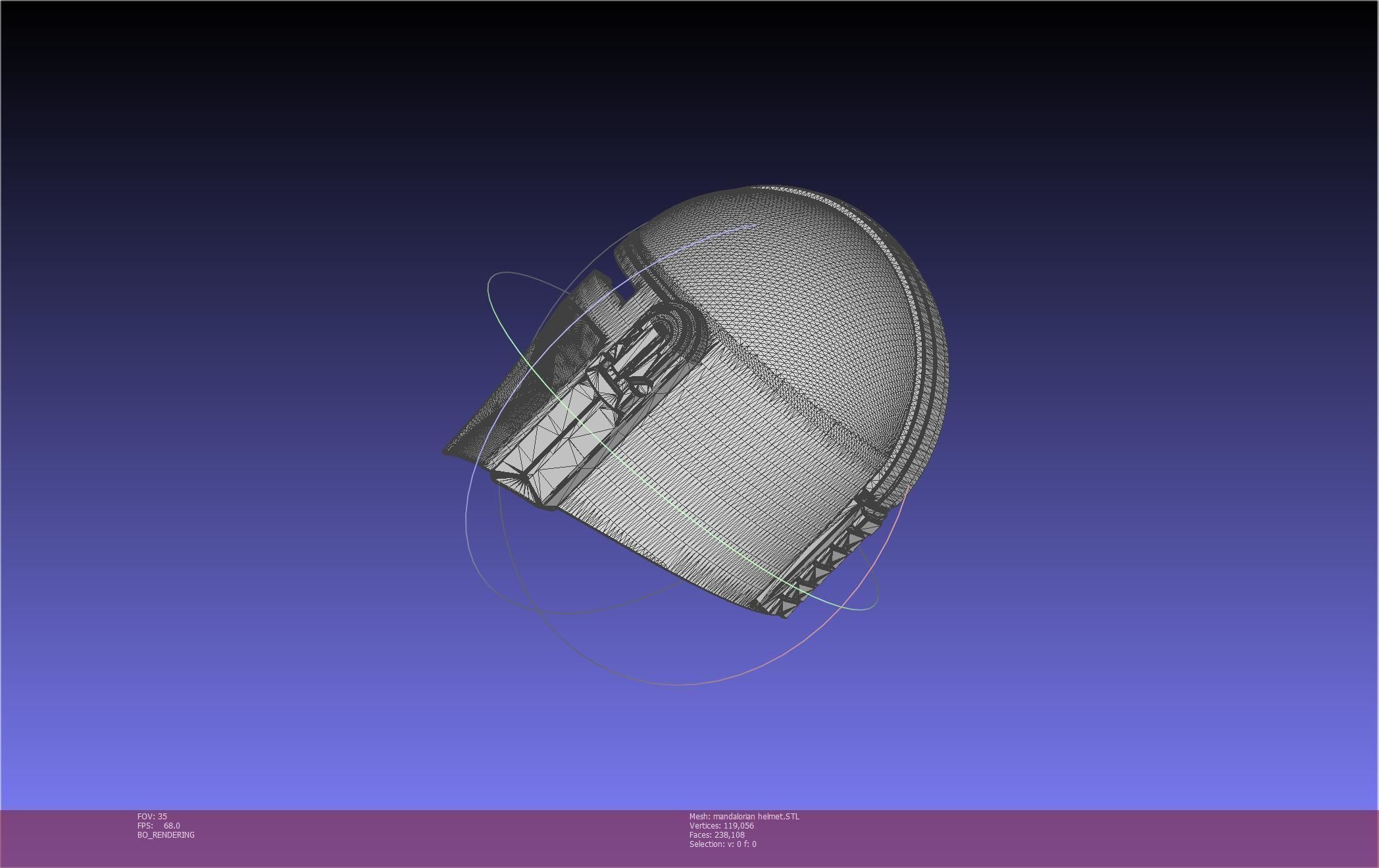 Star Wars Mandalorian Helmet Printable Model 3D print model_15