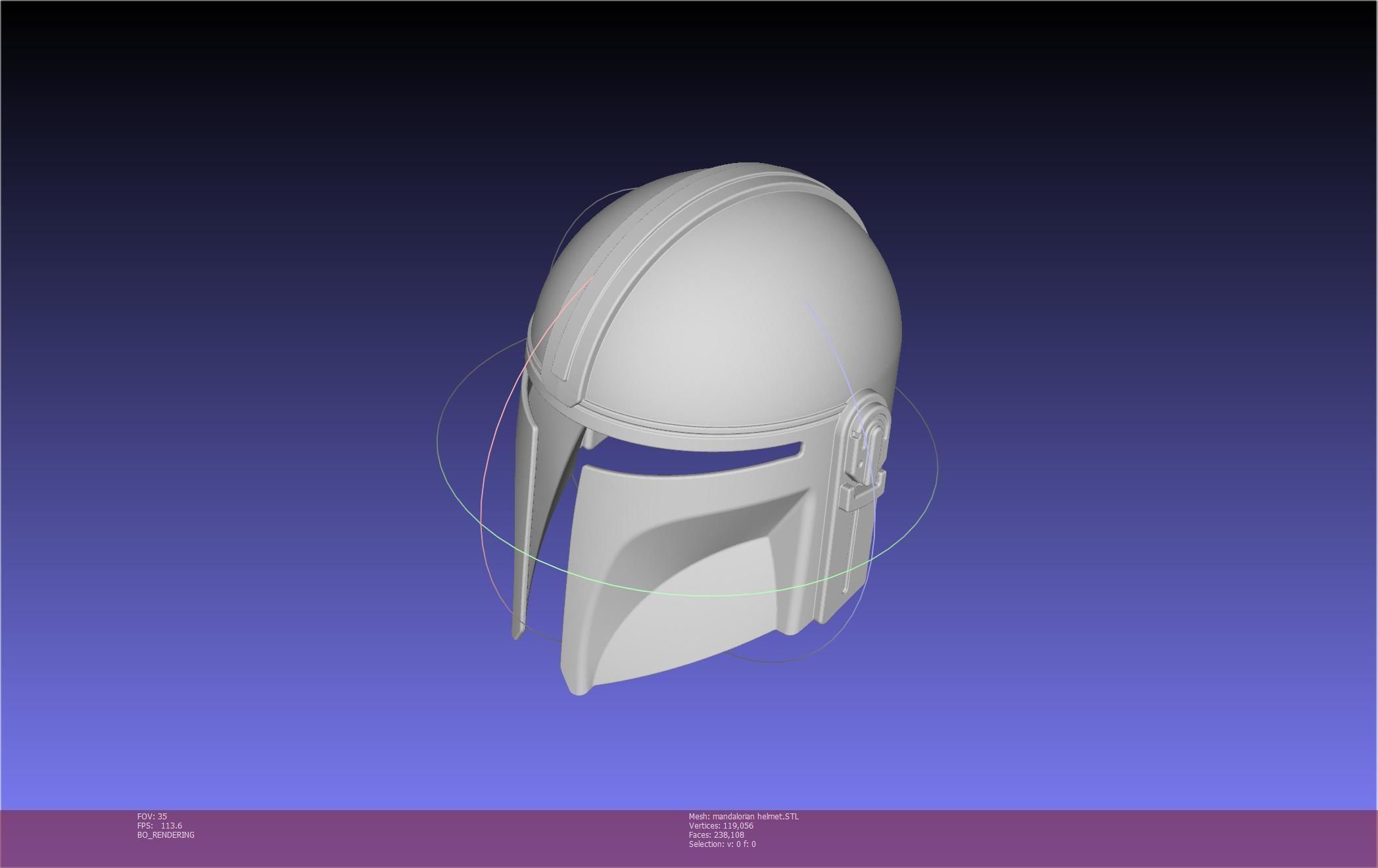 Star Wars Mandalorian Helmet Printable Model 3D print model_123