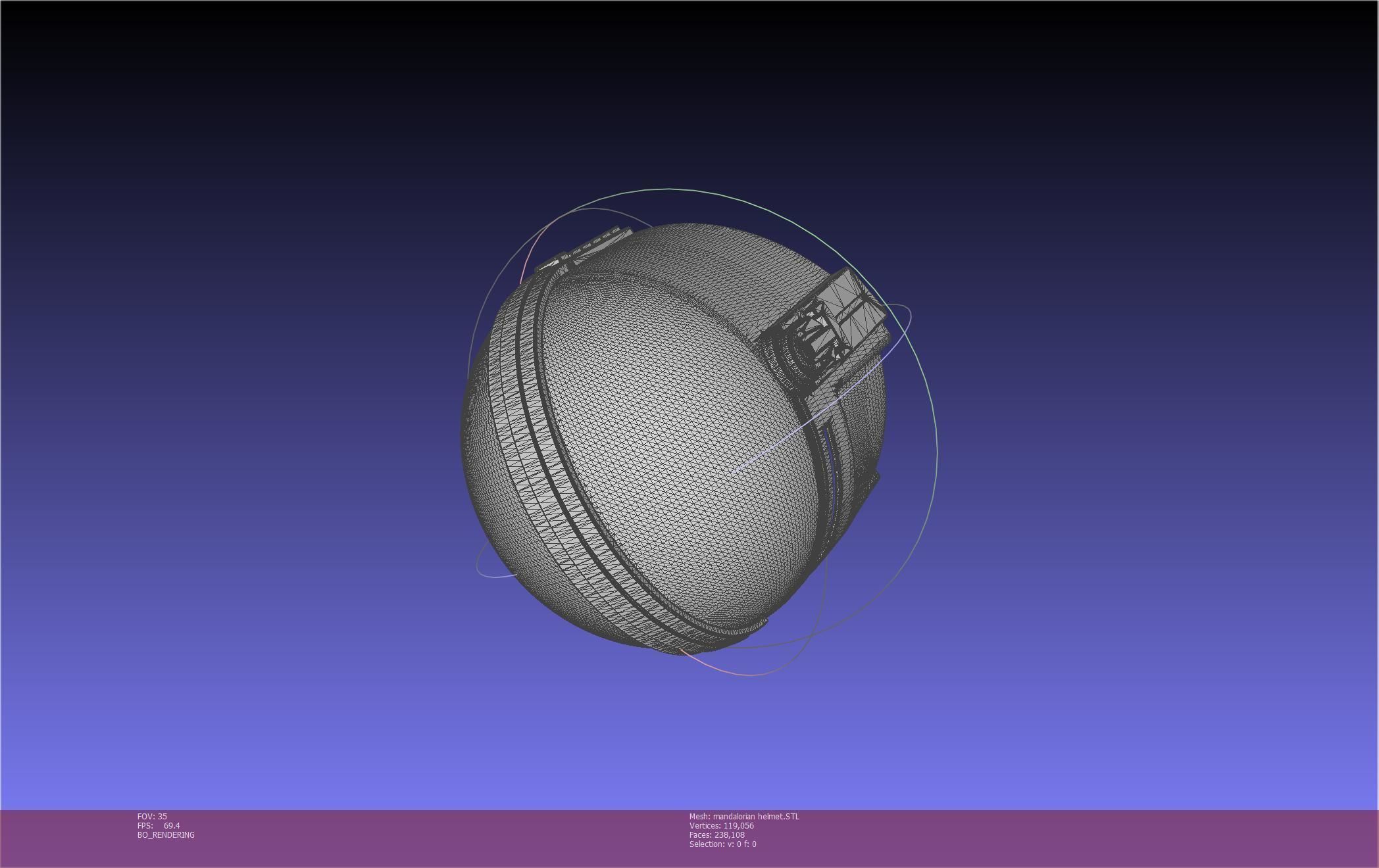 Star Wars Mandalorian Helmet Printable Model 3D print model_32