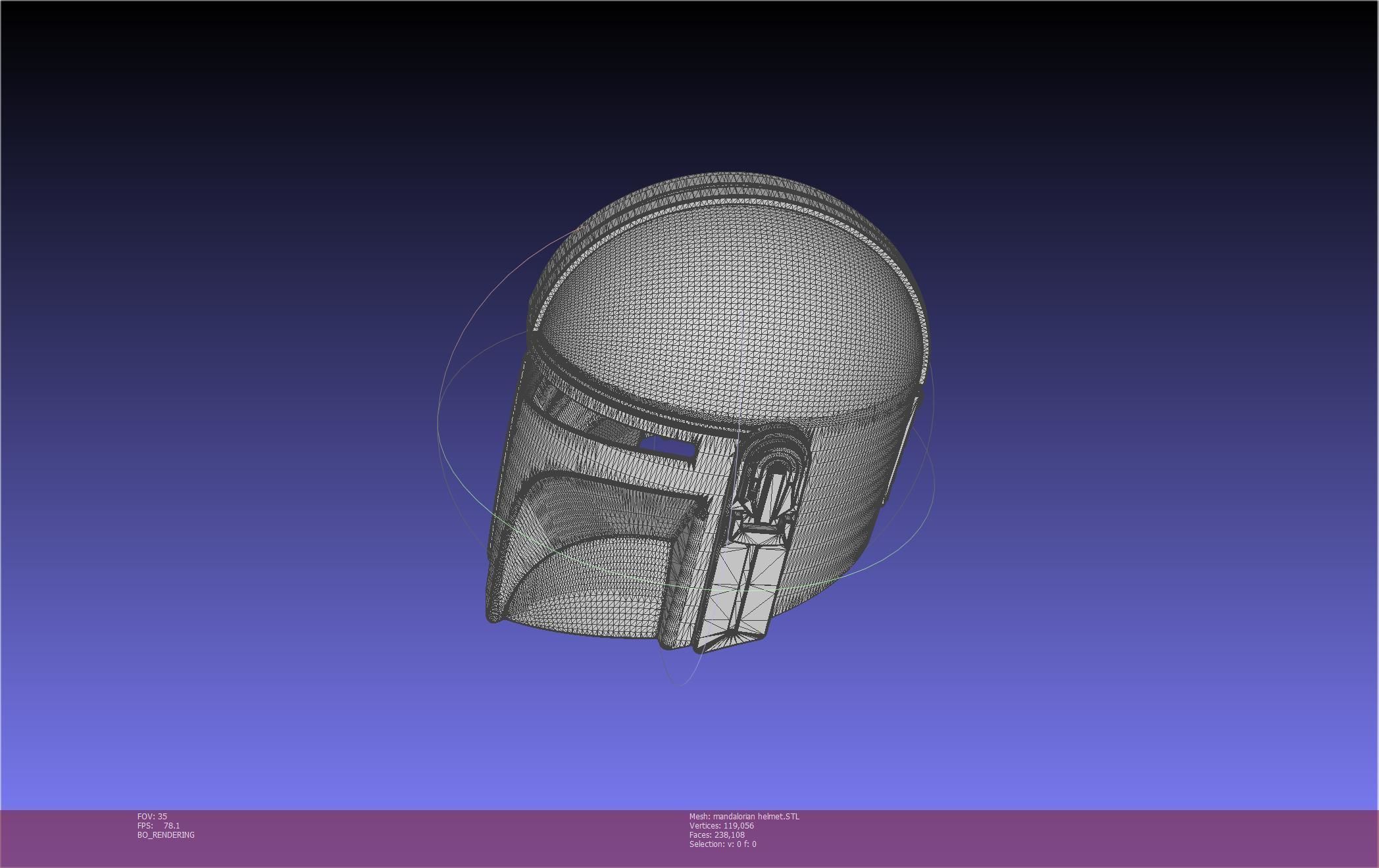 Star Wars Mandalorian Helmet Printable Model 3D print model_49