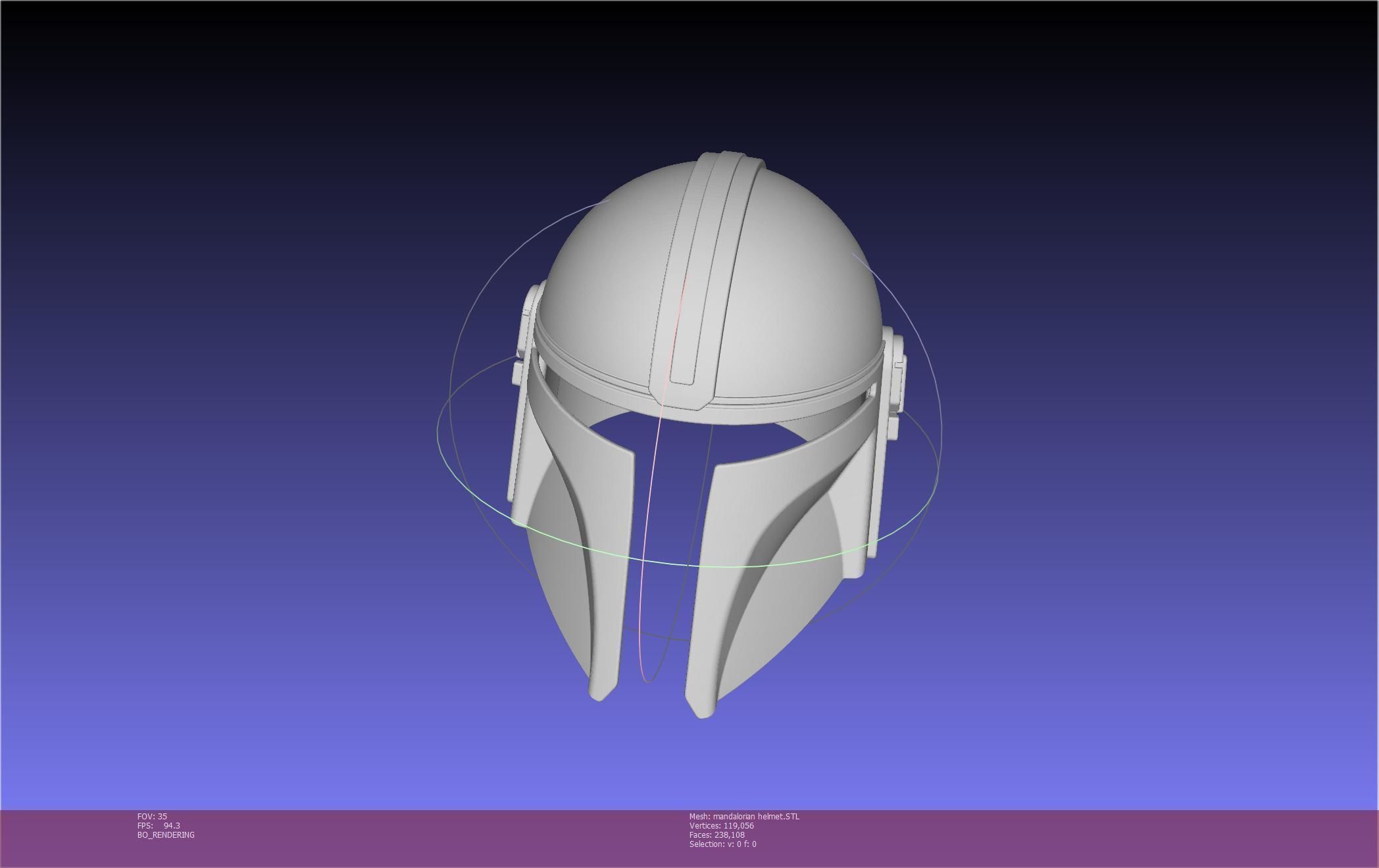 Star Wars Mandalorian Helmet Printable Model 3D print model_117