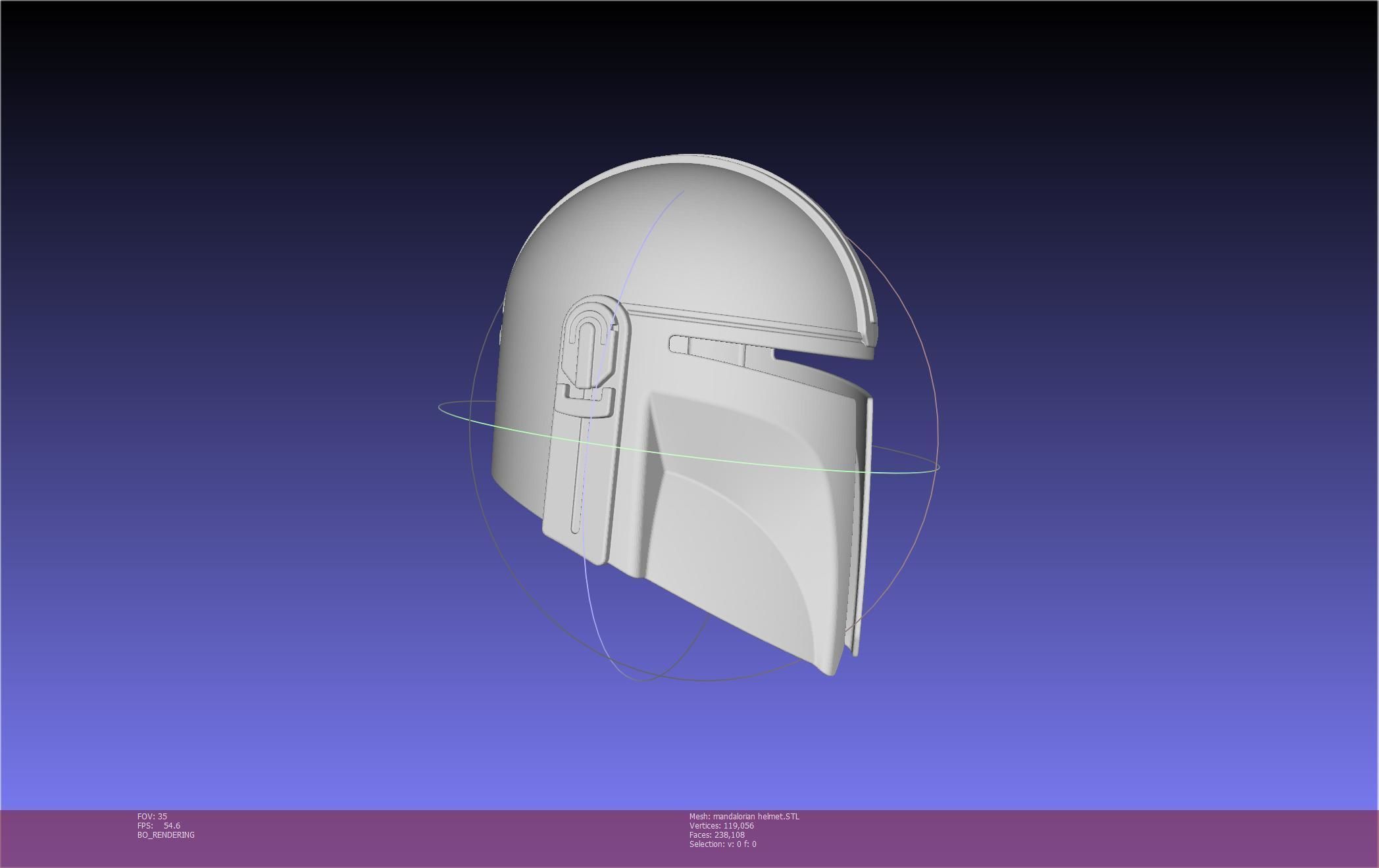 Star Wars Mandalorian Helmet Printable Model 3D print model_84