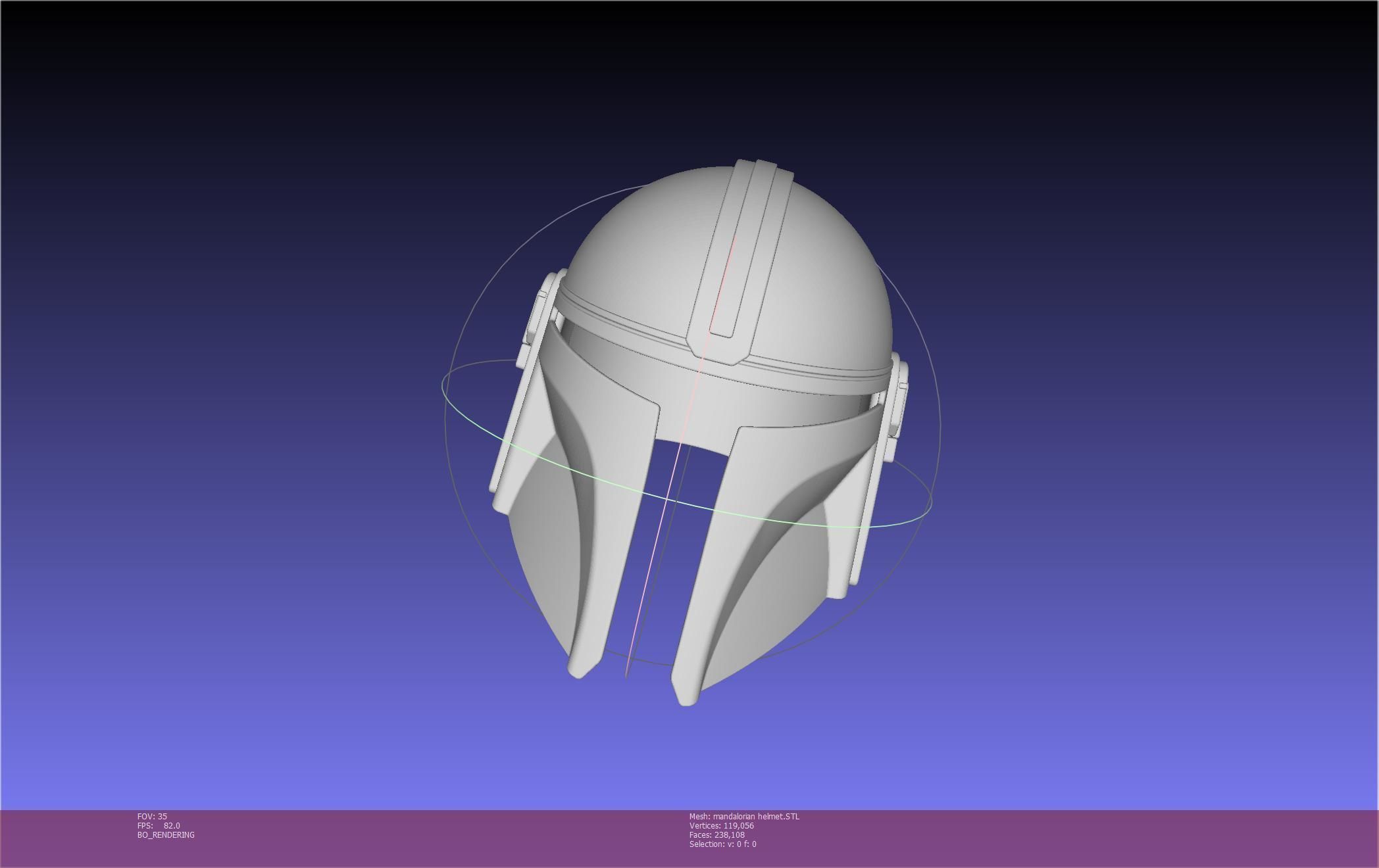 Star Wars Mandalorian Helmet Printable Model 3D print model_51