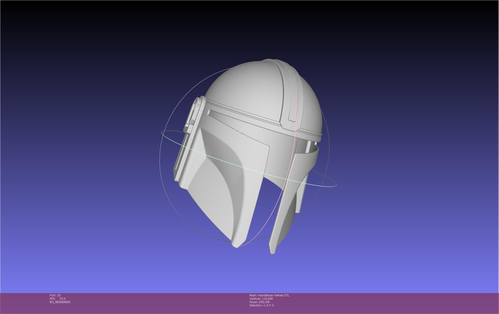 Star Wars Mandalorian Helmet Printable Model 3D print model_55