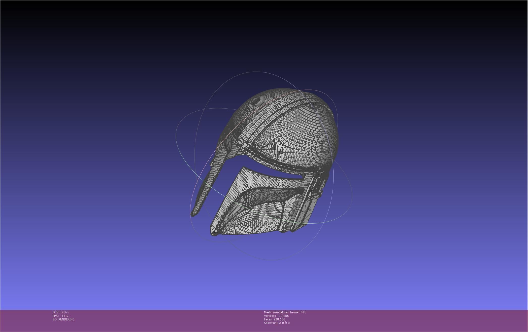 Star Wars Mandalorian Helmet Printable Model 3D print model_7