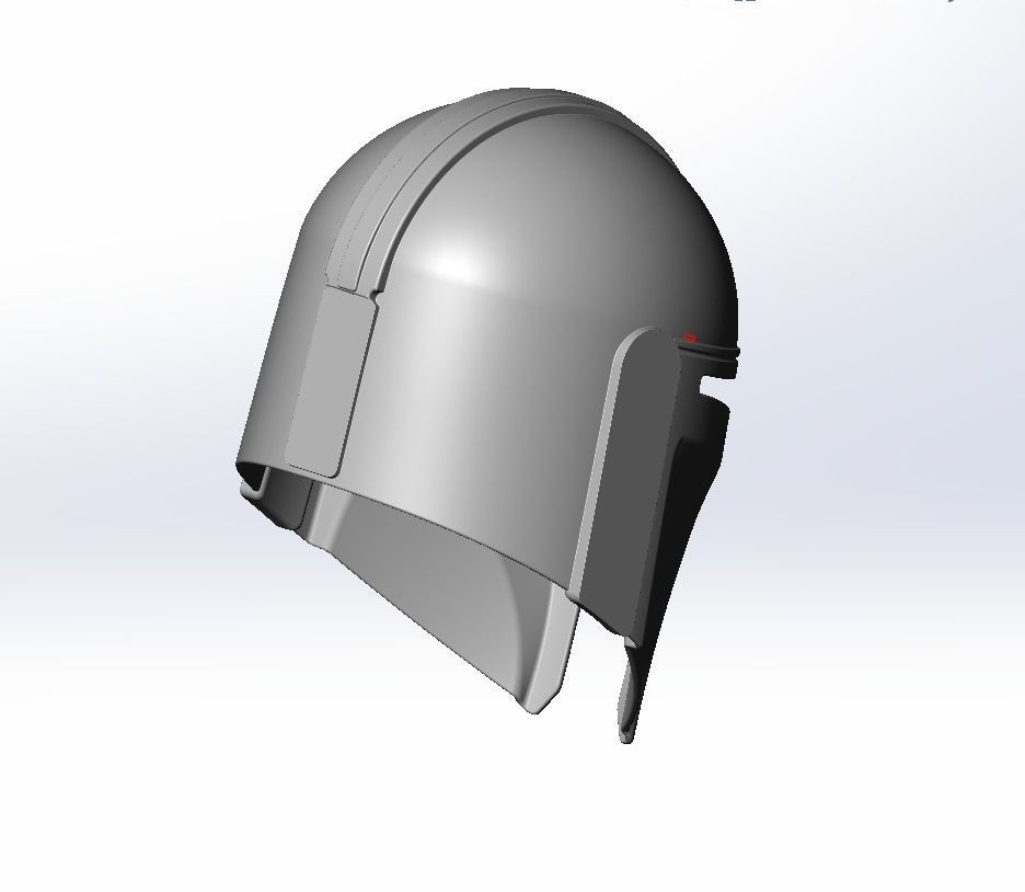 Star Wars Mandalorian Helmet Printable Model 3D print model_141
