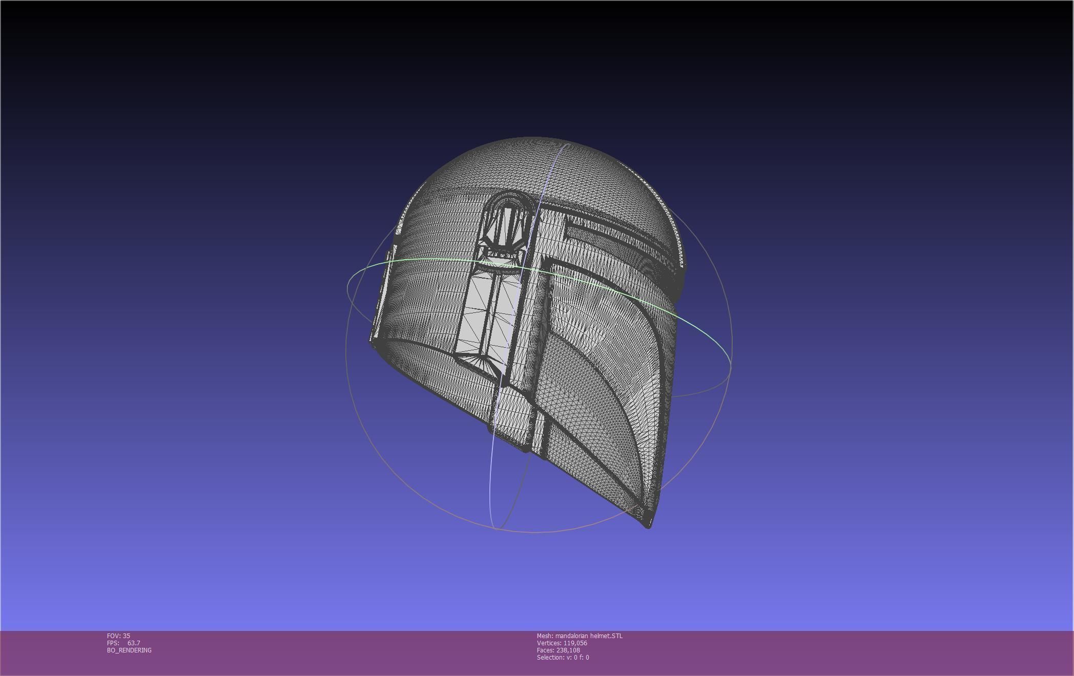 Star Wars Mandalorian Helmet Printable Model 3D print model_27