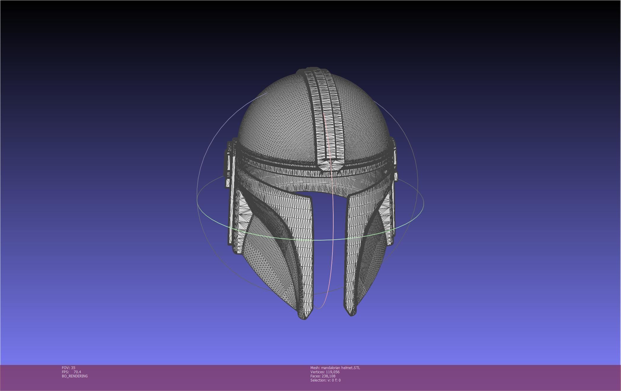 Star Wars Mandalorian Helmet Printable Model 3D print model_28