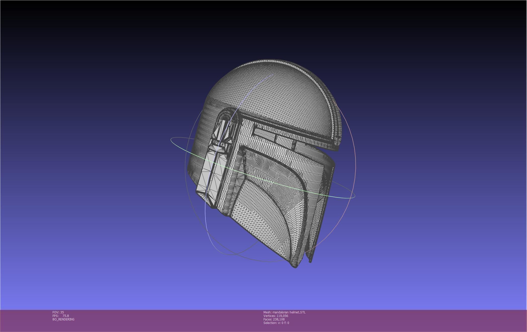 Star Wars Mandalorian Helmet Printable Model 3D print model_20