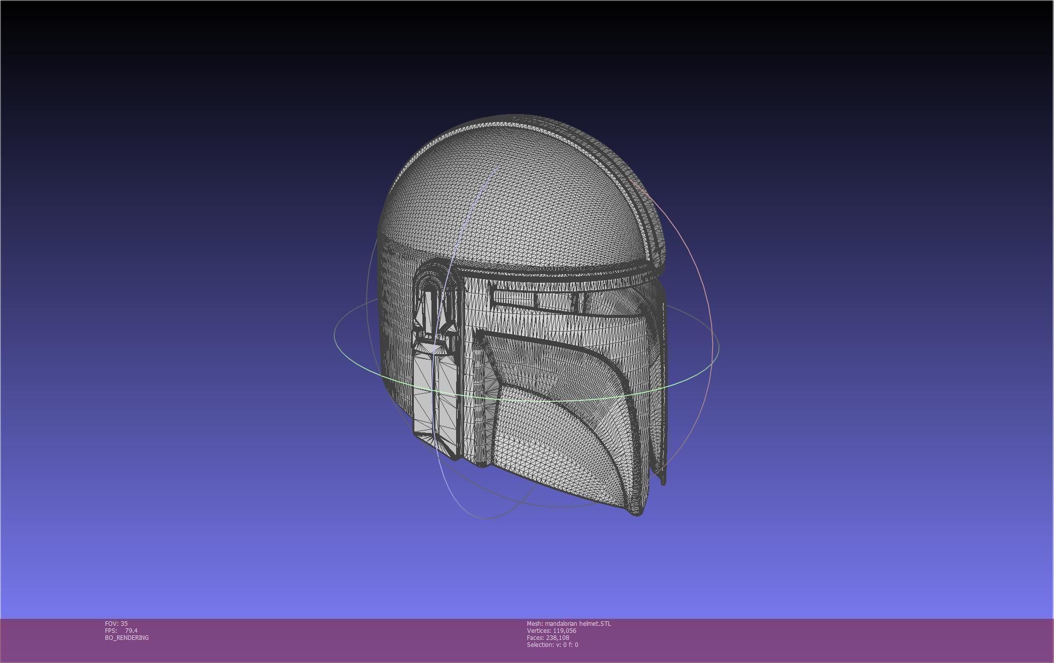 Star Wars Mandalorian Helmet Printable Model 3D print model_45