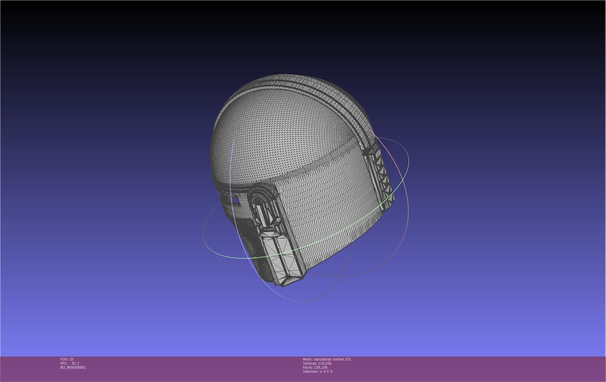 Star Wars Mandalorian Helmet Printable Model 3D print model_42