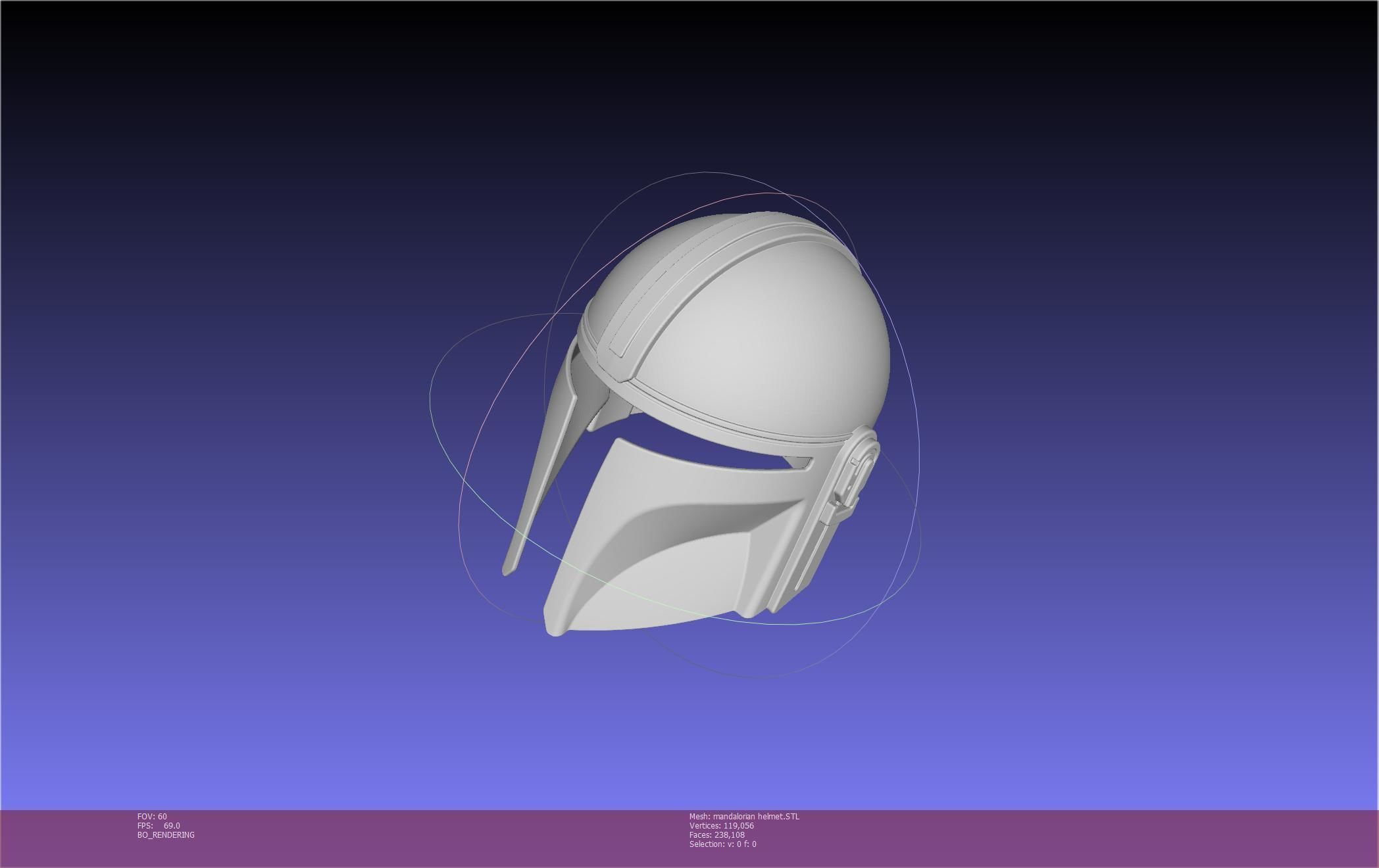 Star Wars Mandalorian Helmet Printable Model 3D print model_6