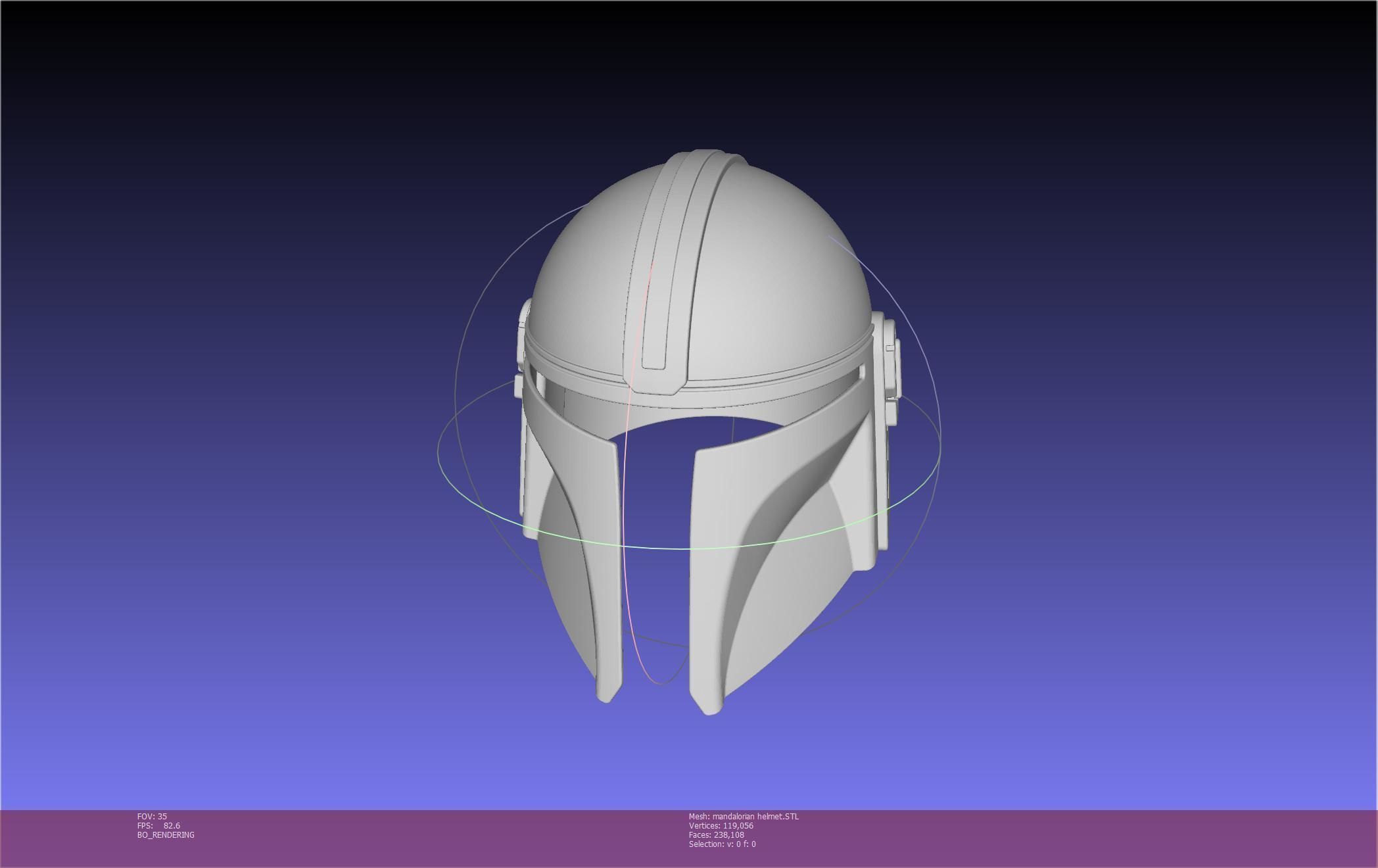 Star Wars Mandalorian Helmet Printable Model 3D print model_86