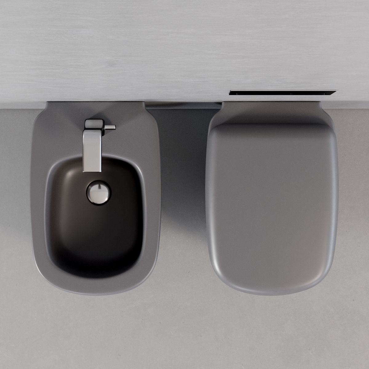 Ceramica Flaminia Mono Wall-Hung WC Low-poly 3D model_3