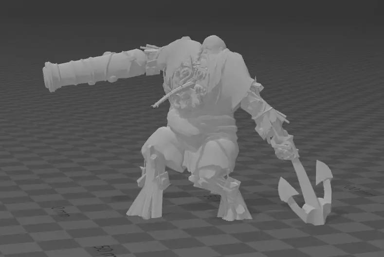 pirate maneaters - ogre mawtribes - dynamic pose 3D print model_0