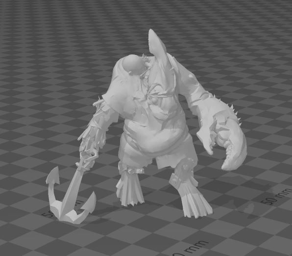 pirate maneaters - ogre mawtribes - dynamic pose 3D print model_8