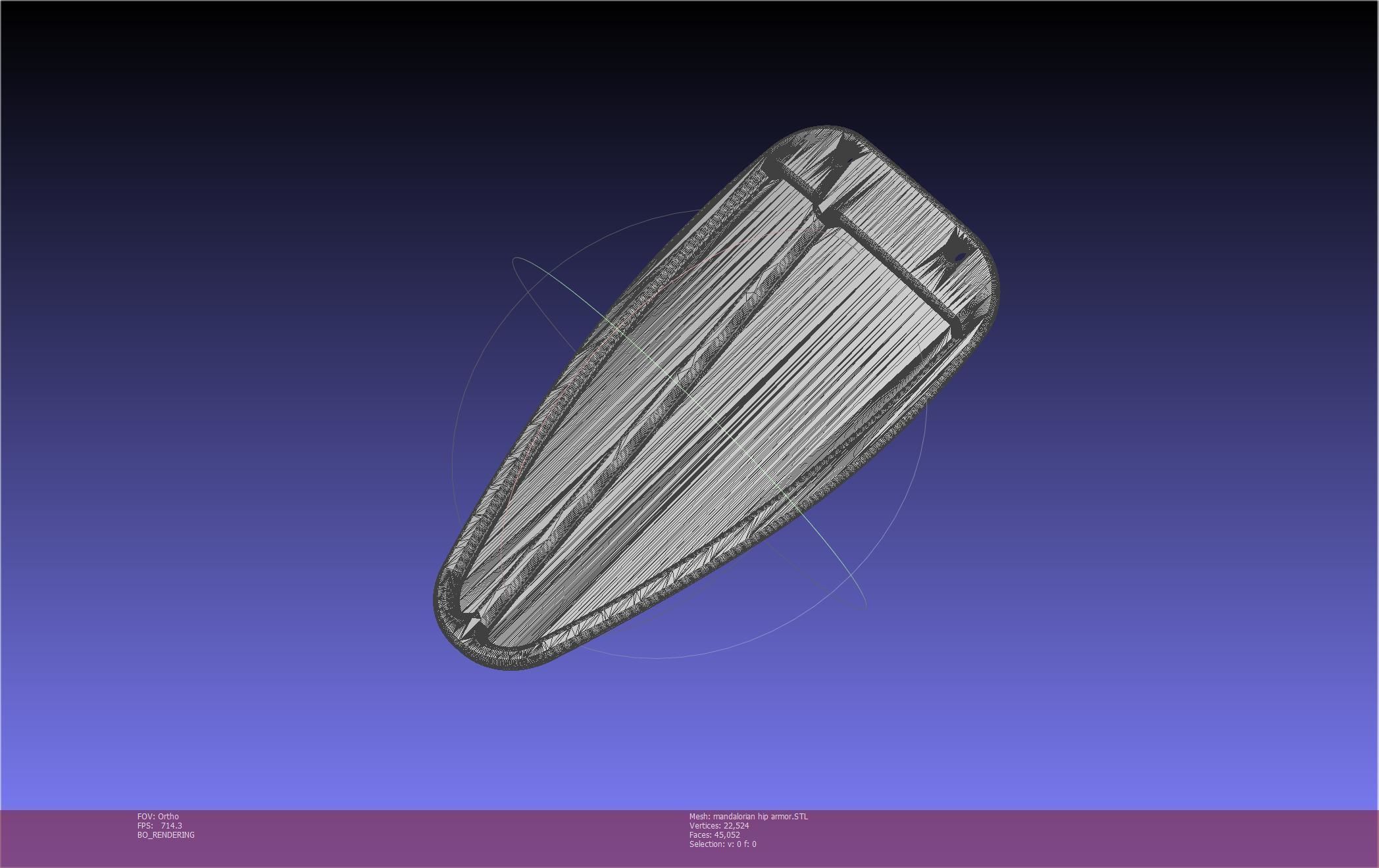 Mandalorian Armor Hip Piece Printable Model 3D print model_8