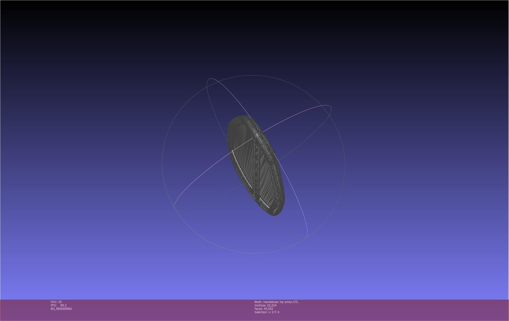 Mandalorian Armor Hip Piece Printable Model 3D print model_37