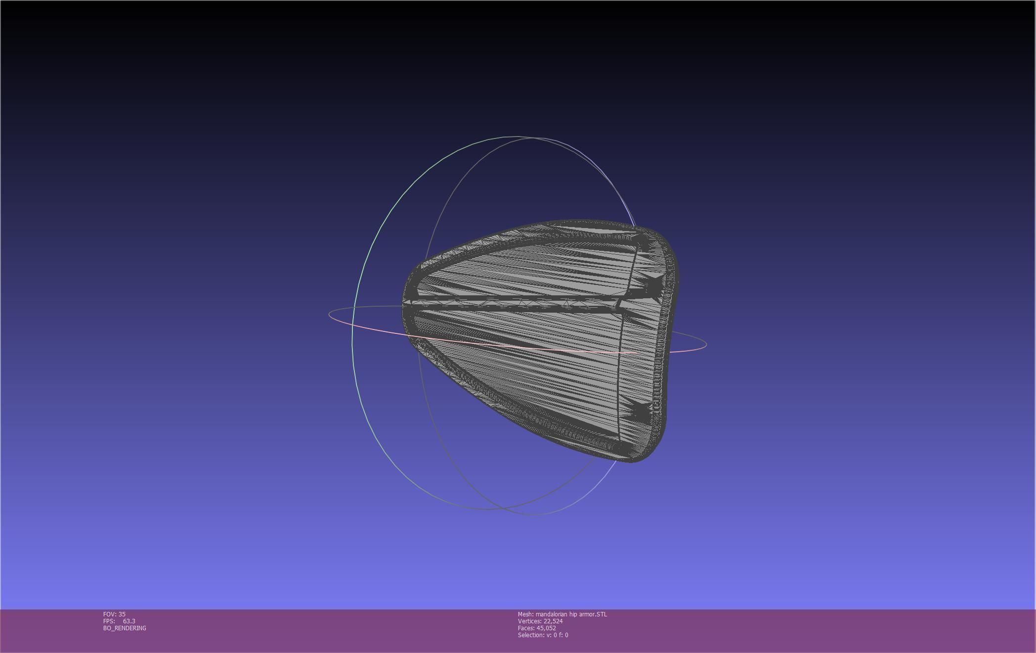 Mandalorian Armor Hip Piece Printable Model 3D print model_32