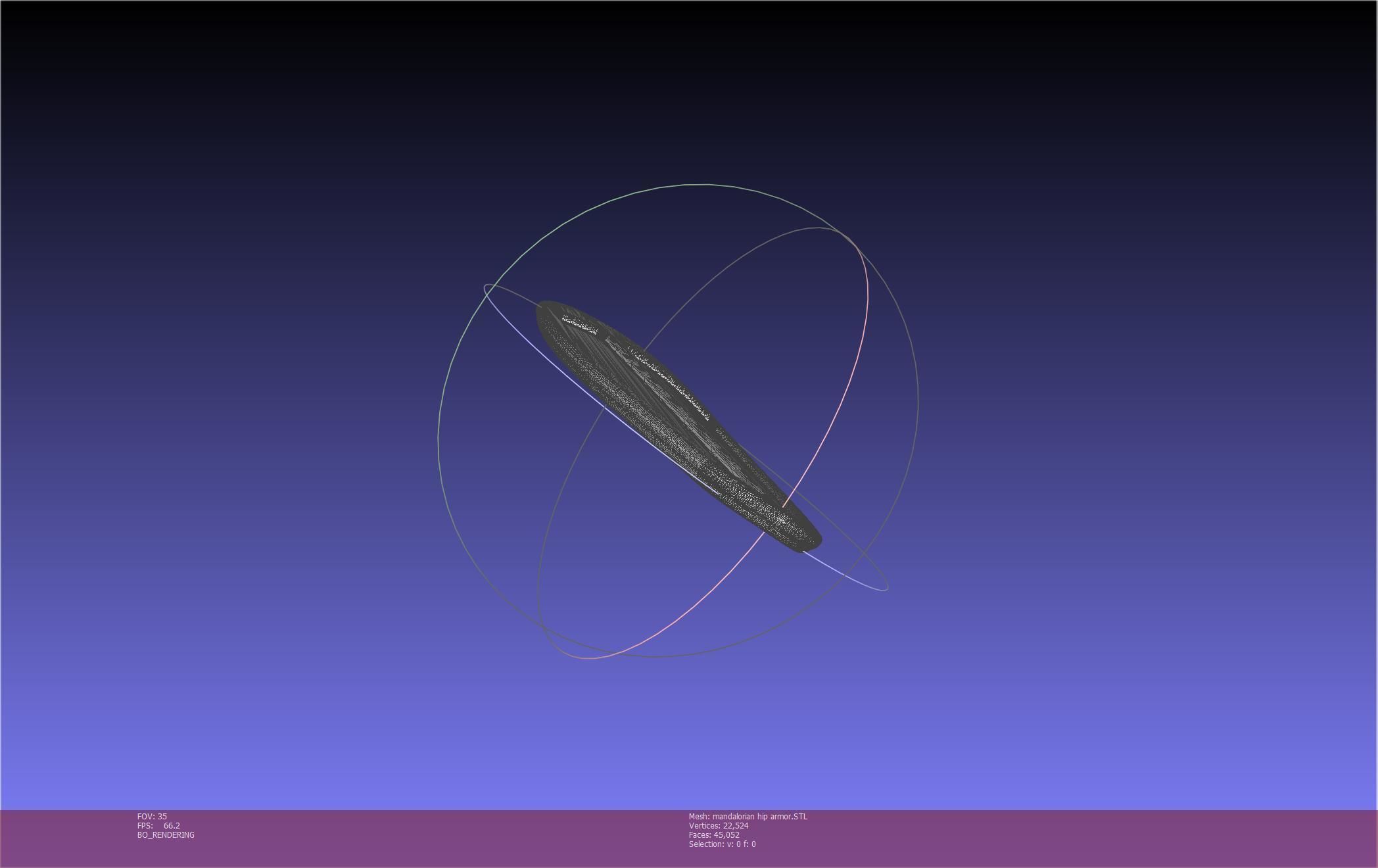 Mandalorian Armor Hip Piece Printable Model 3D print model_12