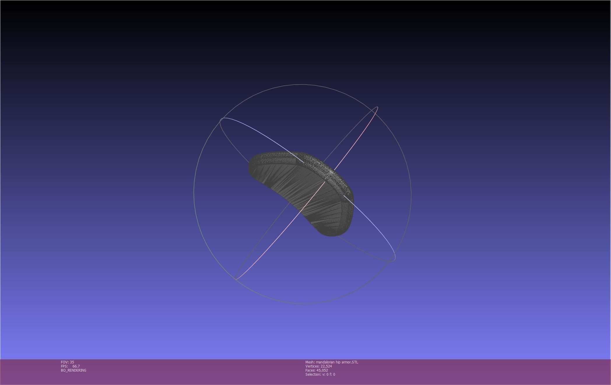 Mandalorian Armor Hip Piece Printable Model 3D print model_17