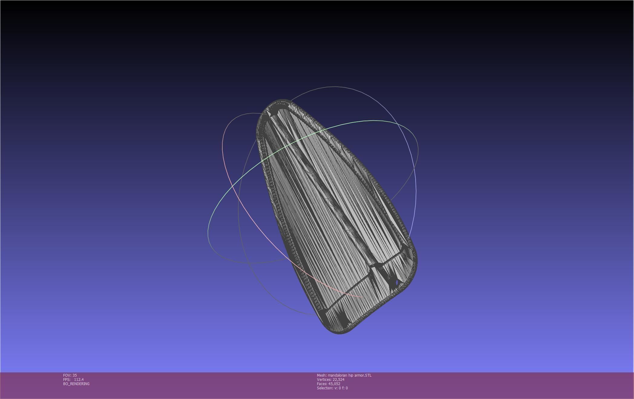 Mandalorian Armor Hip Piece Printable Model 3D print model_28