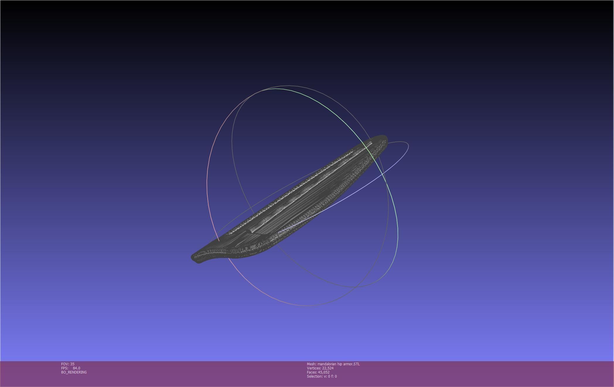 Mandalorian Armor Hip Piece Printable Model 3D print model_21
