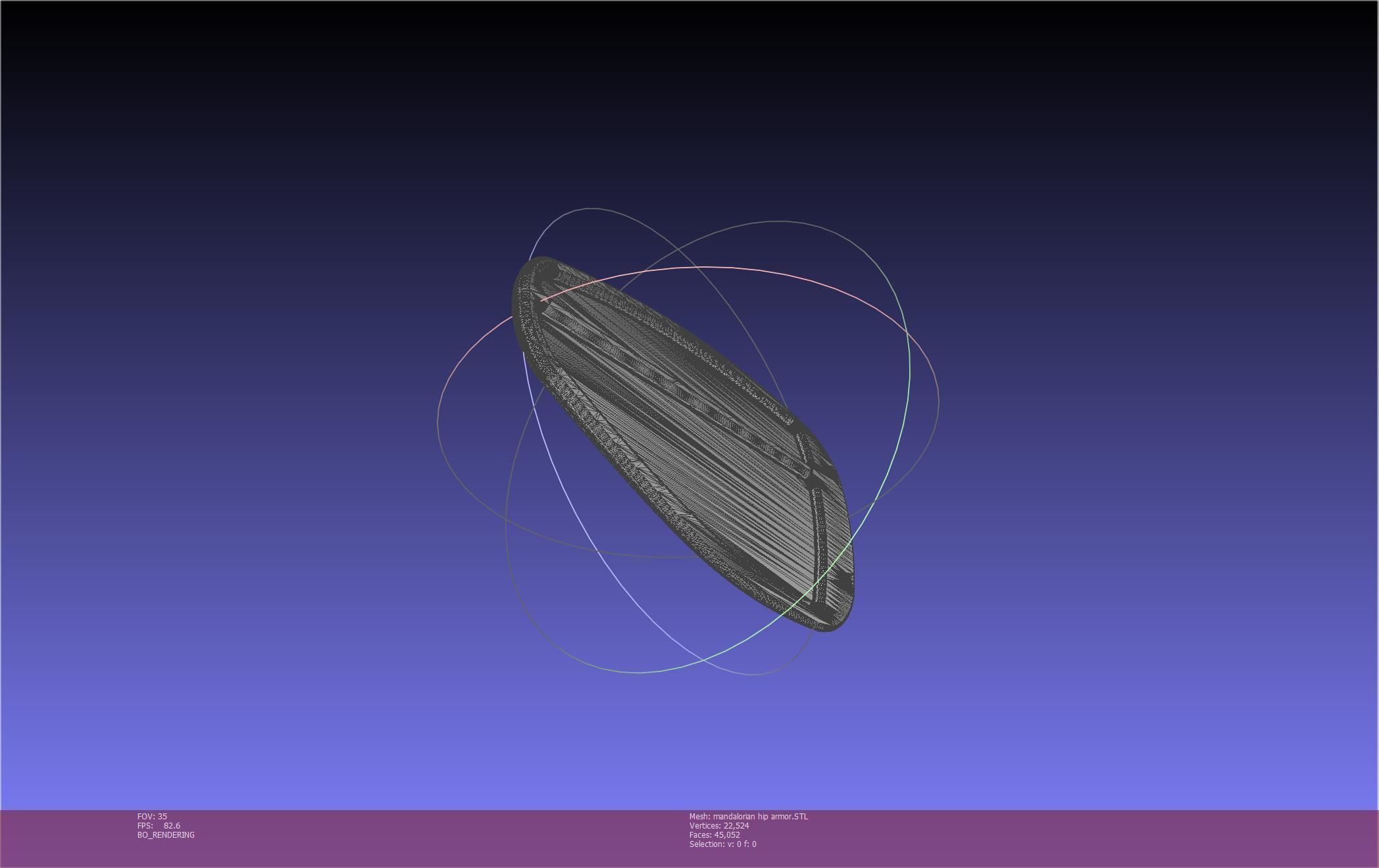 Mandalorian Armor Hip Piece Printable Model 3D print model_24