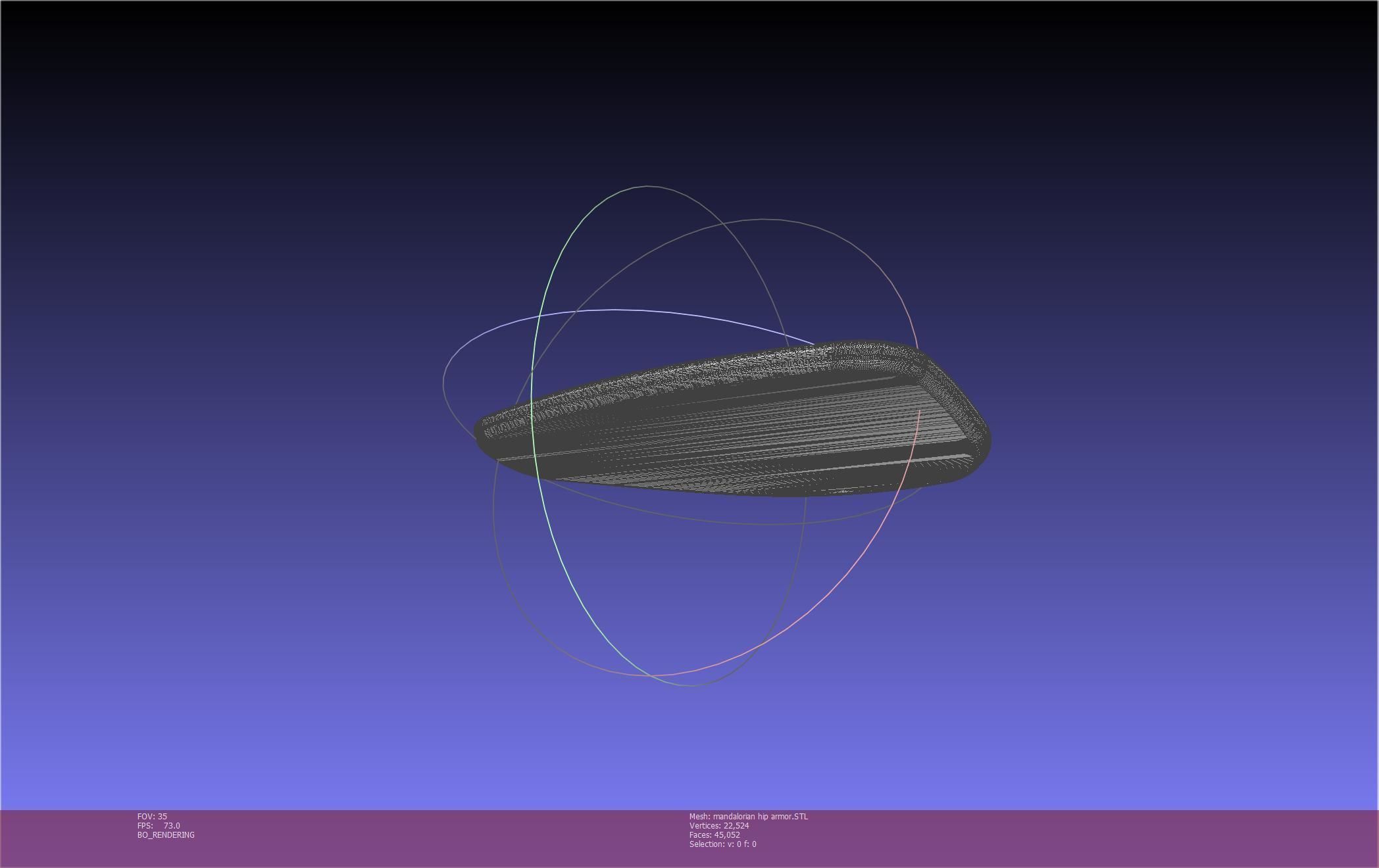 Mandalorian Armor Hip Piece Printable Model 3D print model_41