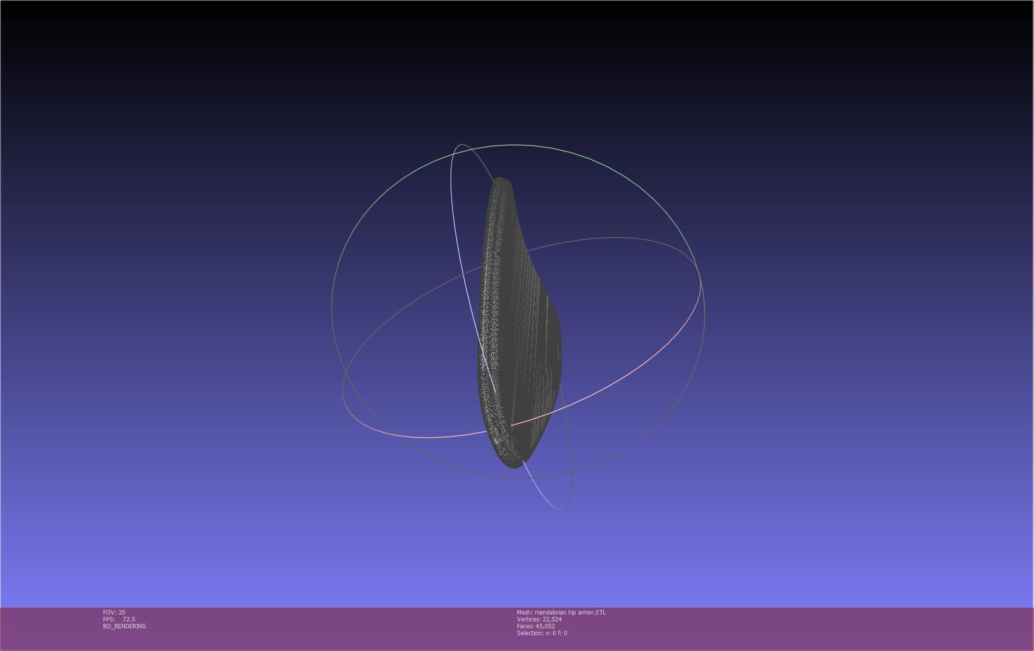 Mandalorian Armor Hip Piece Printable Model 3D print model_38