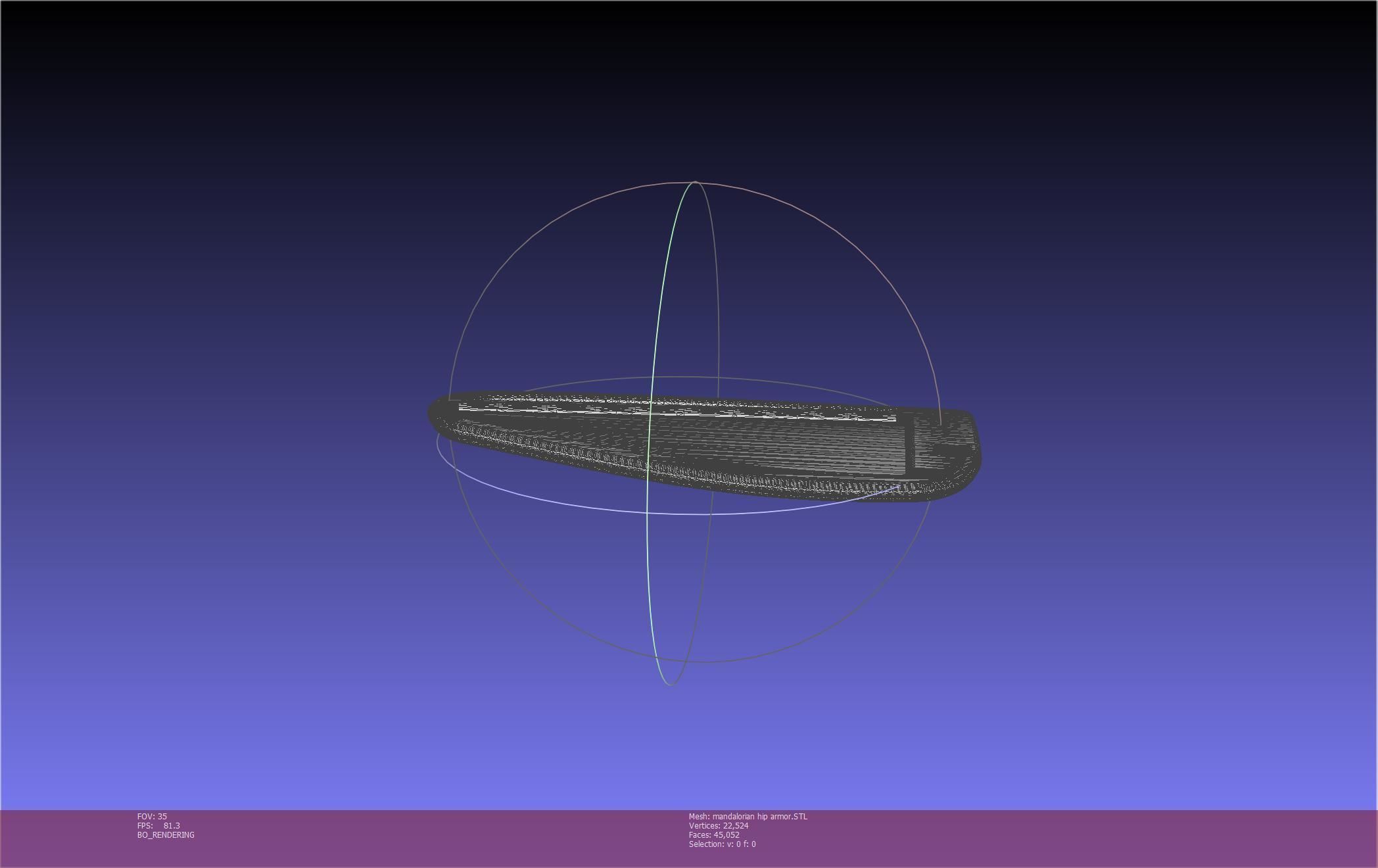 Mandalorian Armor Hip Piece Printable Model 3D print model_16