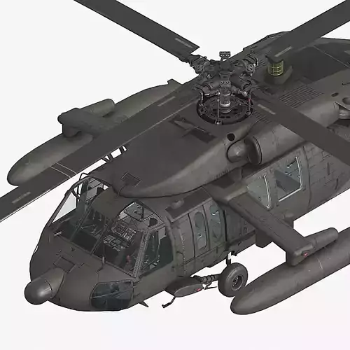 UH60 Fuel tanks Low-poly 3D model
