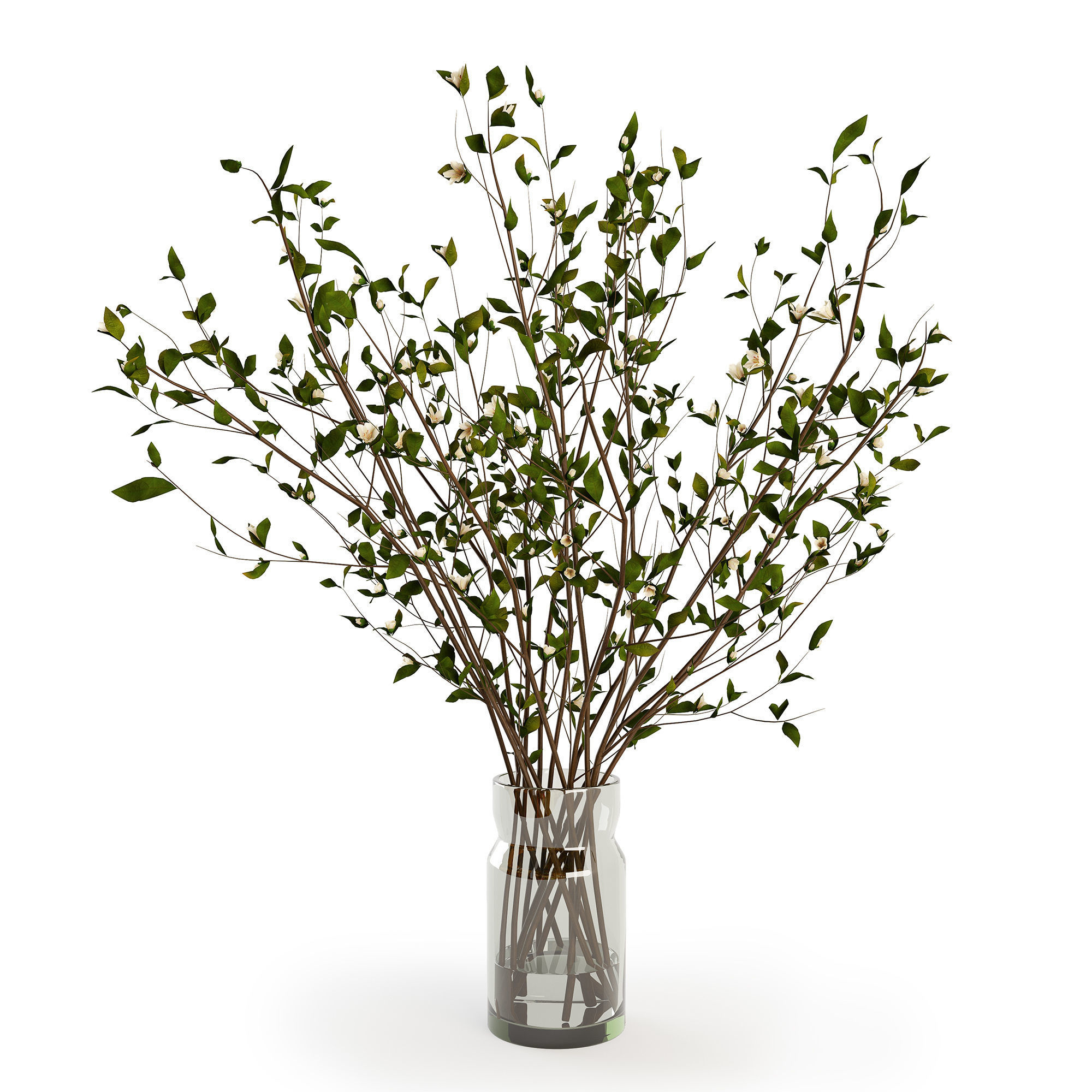 Branches in a vase 009 3D model_2