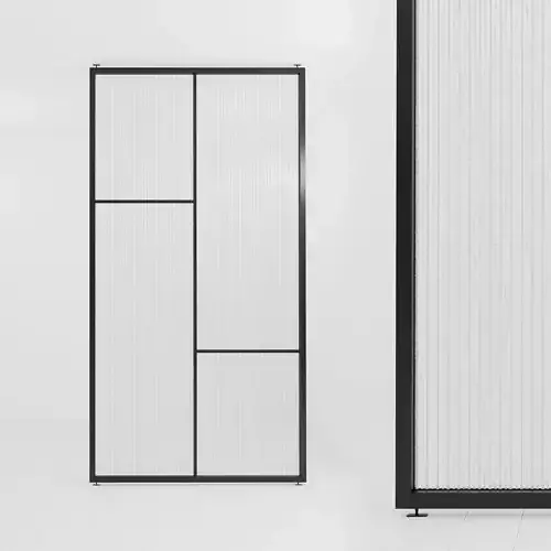 Glass partition door 59 Low-poly 3D model