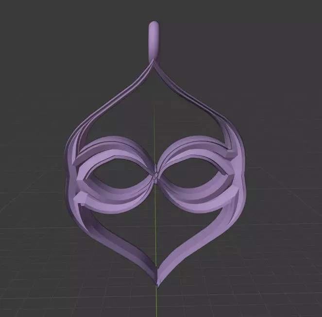 Lover Necklace Pendant 4 3D print model