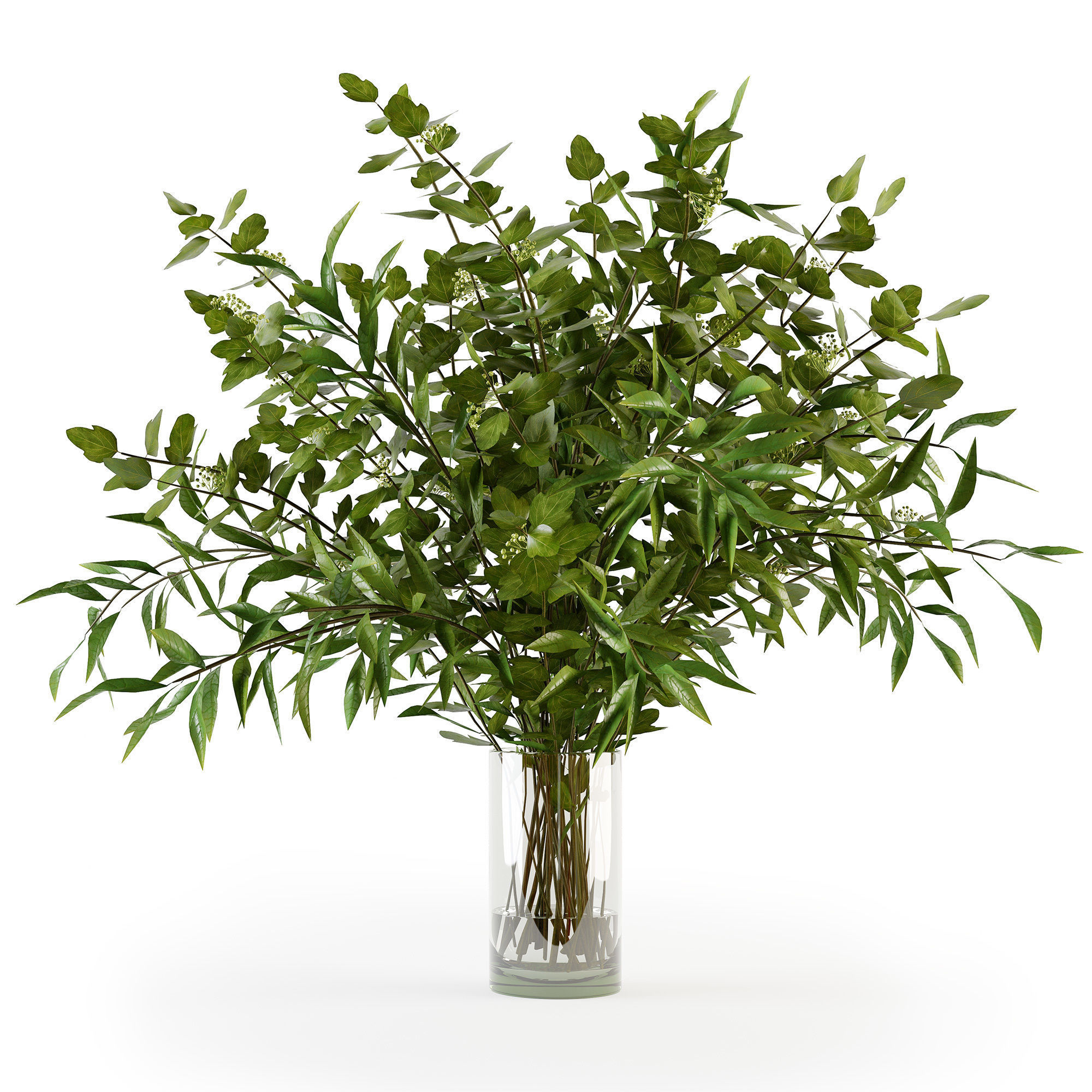 Branches in a vase 010 3D model_2