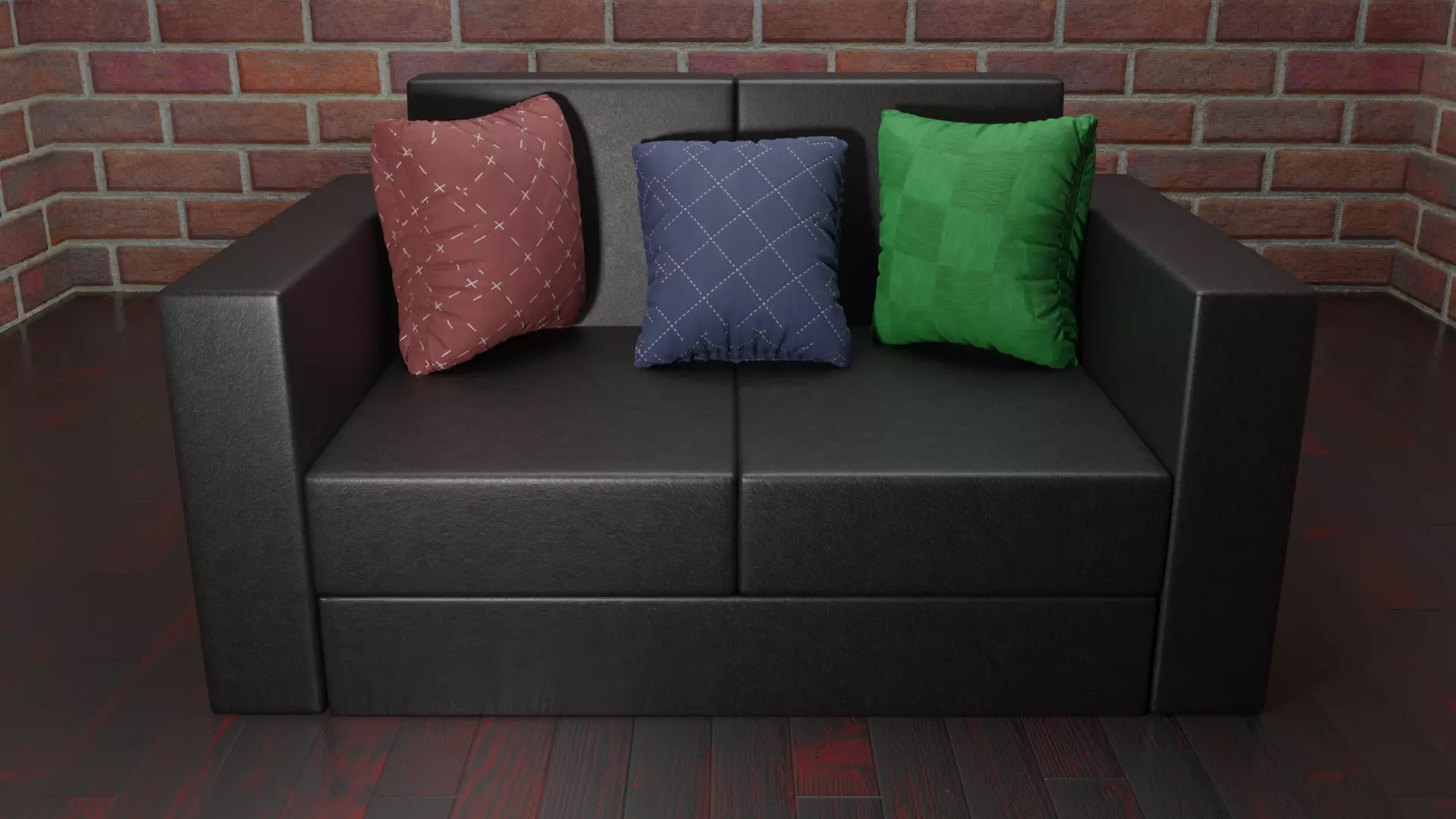 Interior sofa Free low-poly 3D model