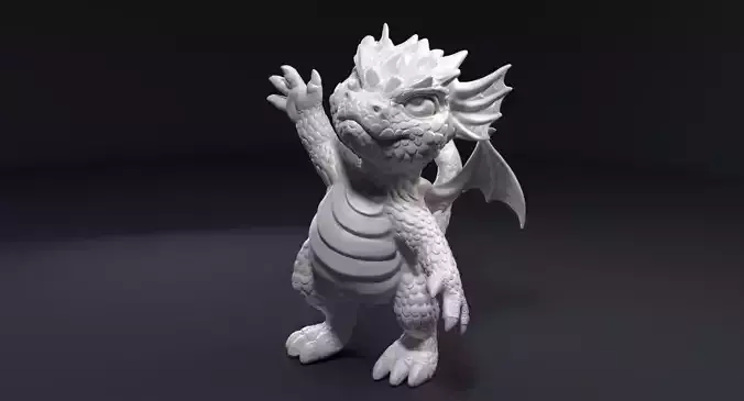 Kid dragon figurine