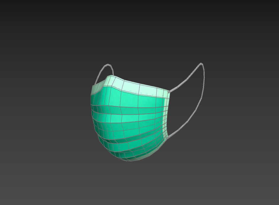 Surgical  Mask 3D model_10