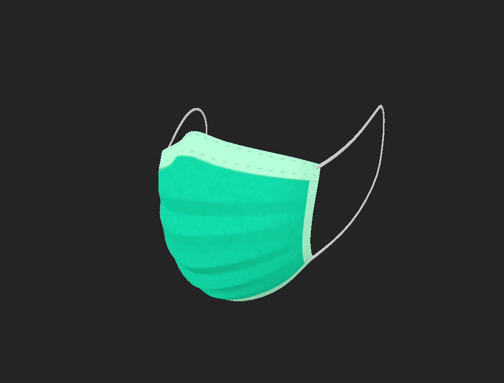 Surgical  Mask 3D model_5