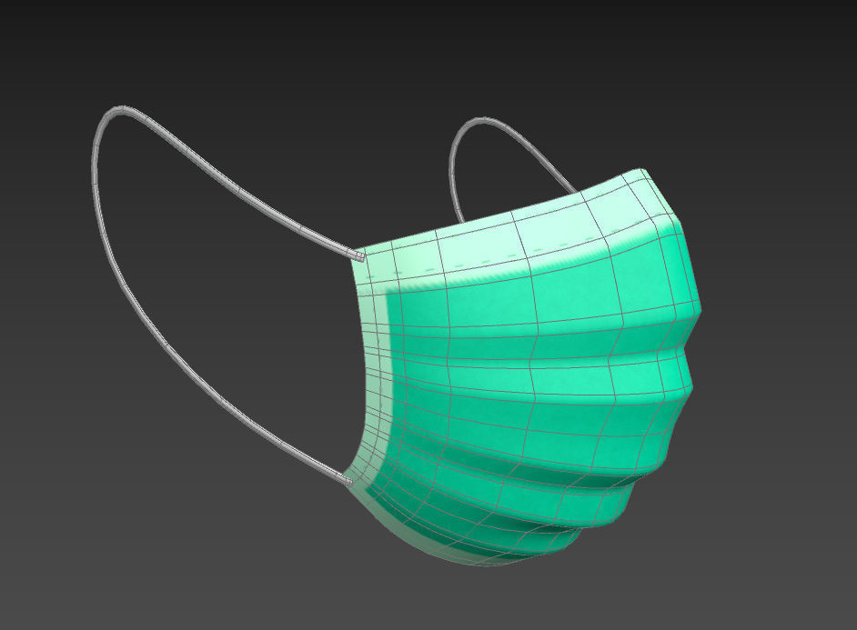 Surgical  Mask 3D model_12