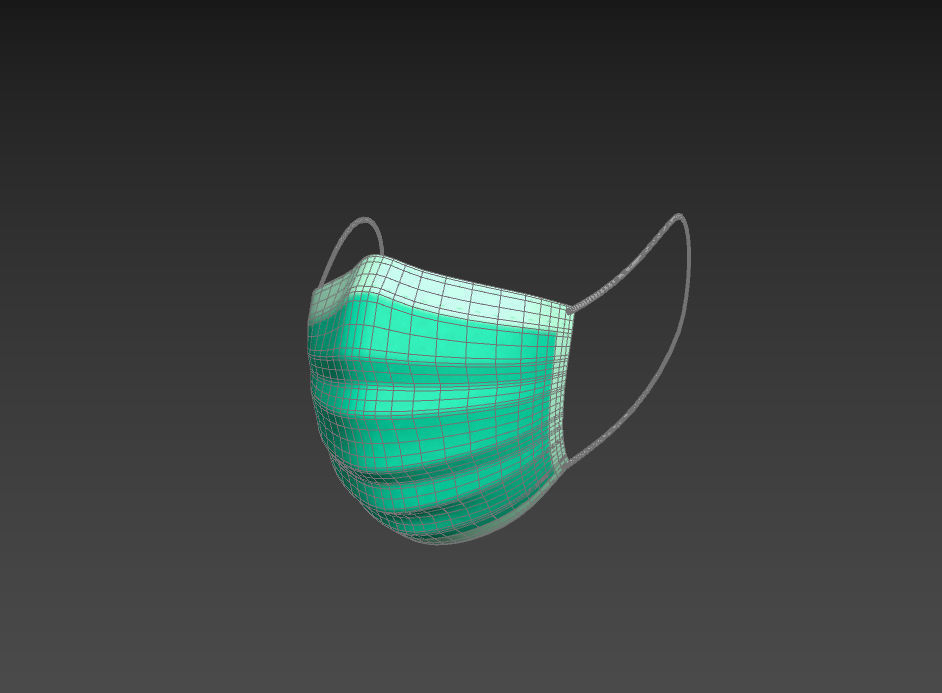 Surgical  Mask 3D model_11