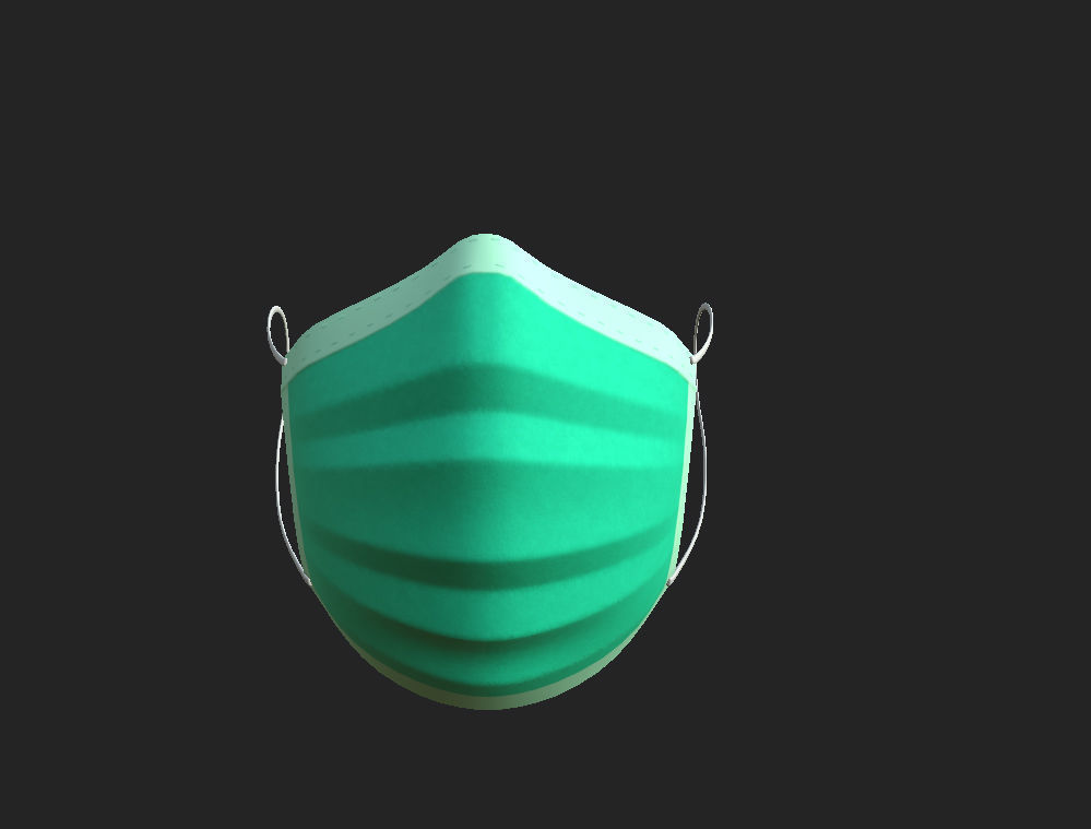 Surgical  Mask 3D model_8
