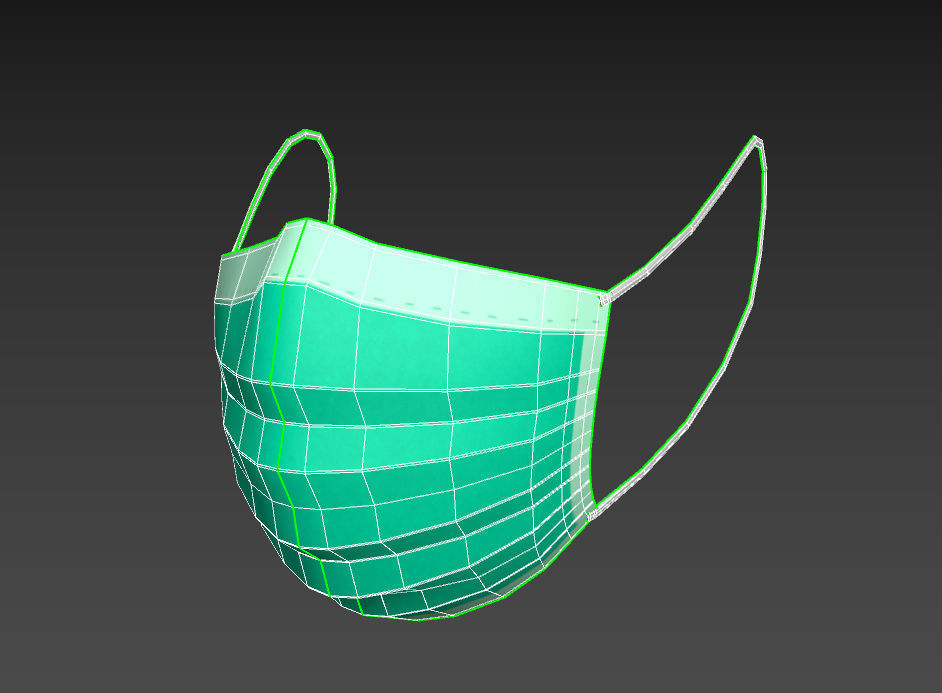 Surgical  Mask 3D model_16