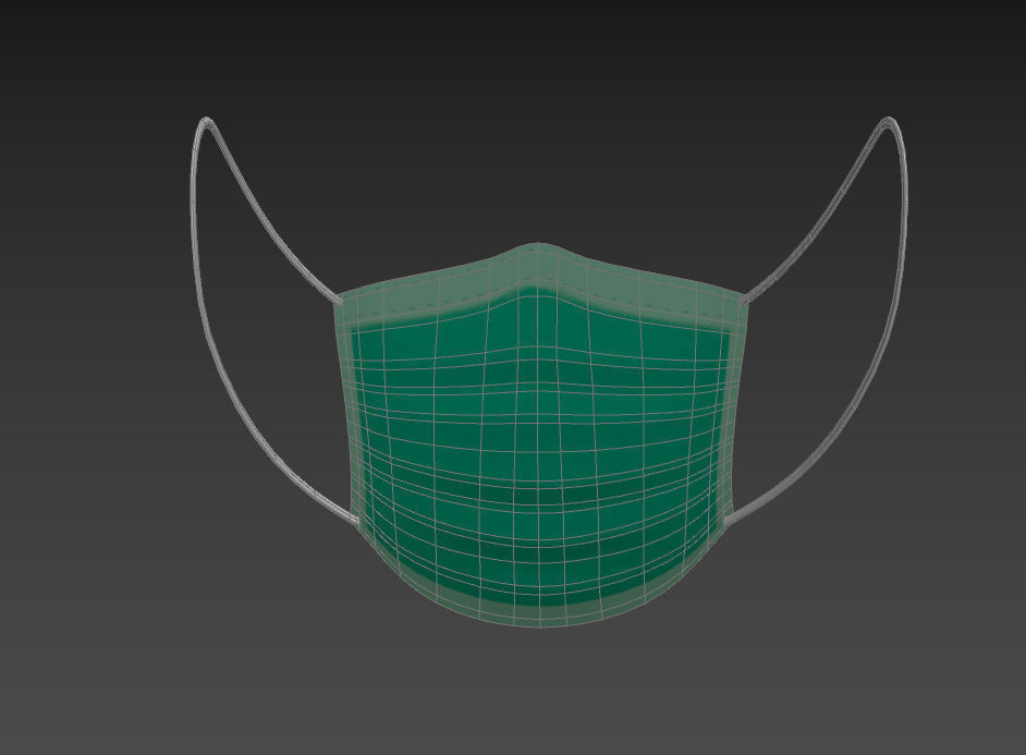 Surgical  Mask 3D model_14